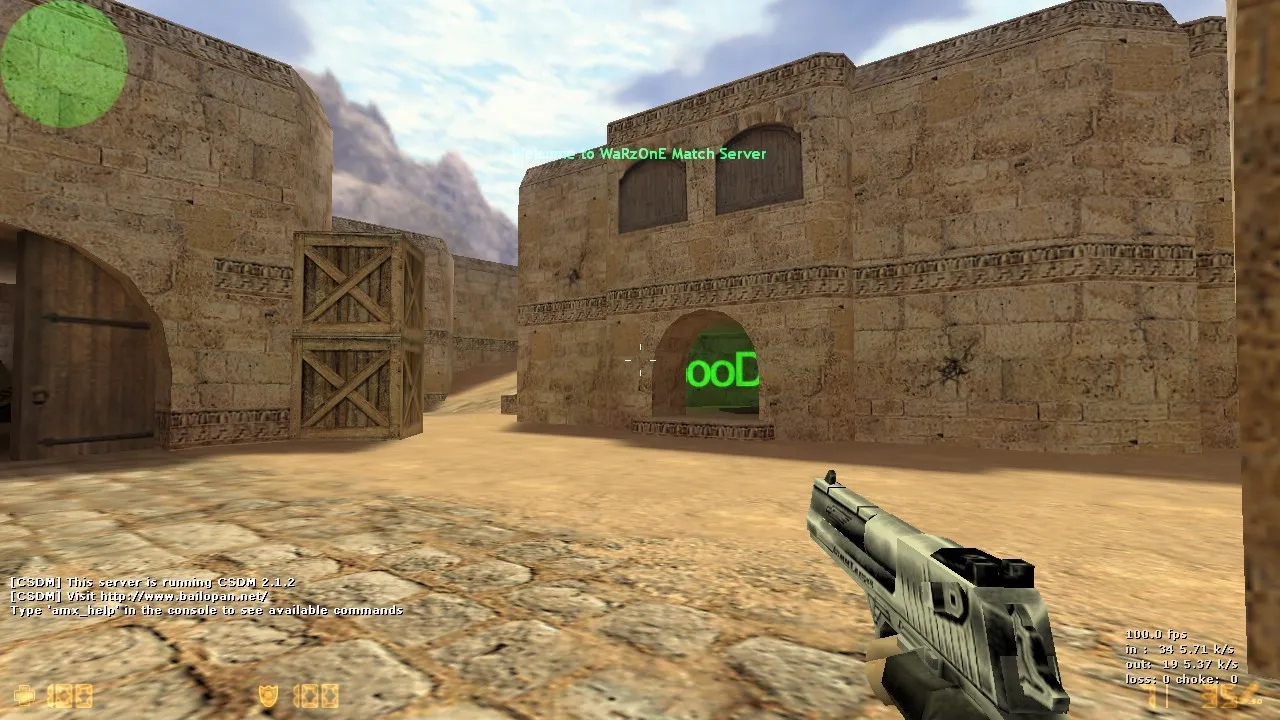 Скриншот  de_dust2_hng карта для CS 1.6: баланс сторон, точки, .nav, оптимизация wpoly/epoly