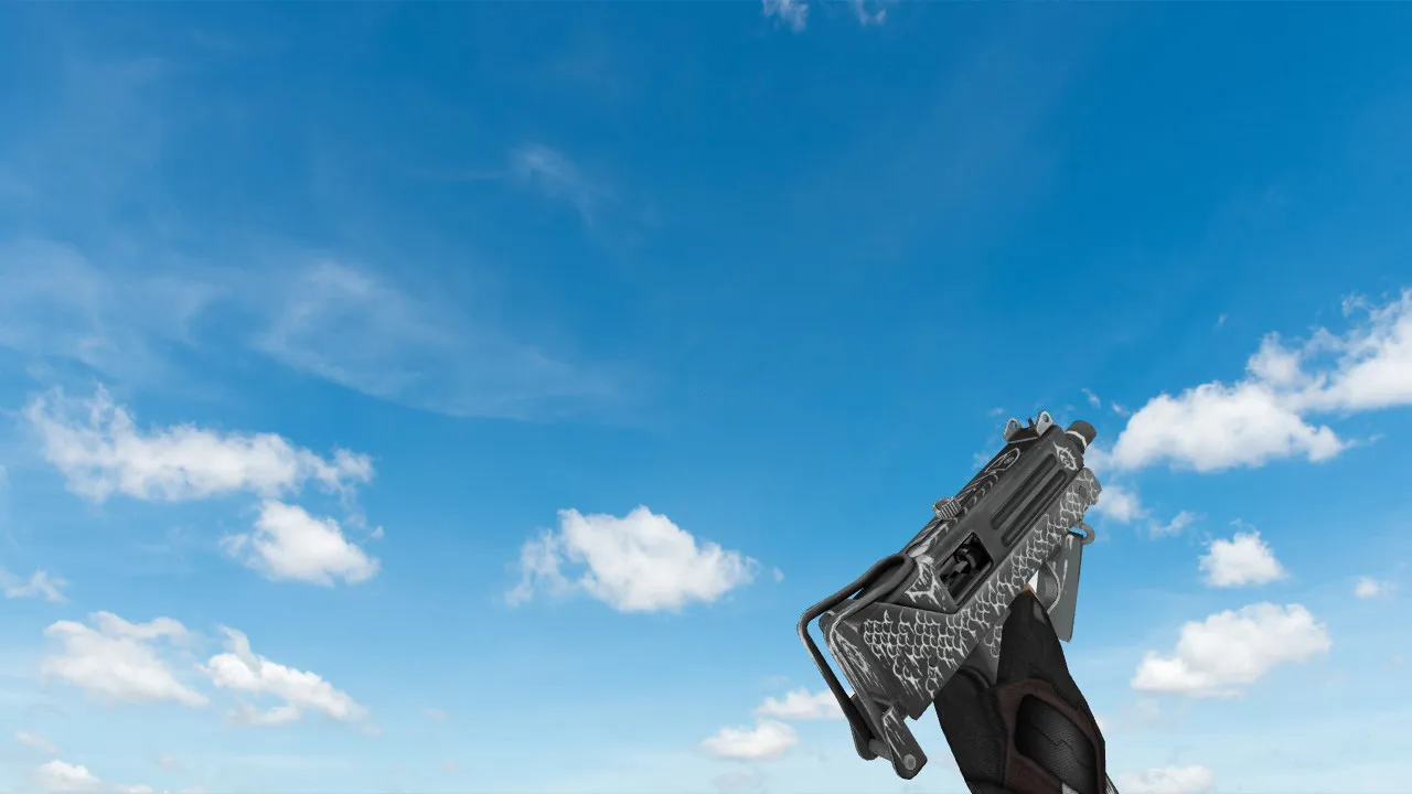 Скриншот Модель «MAC-10 «Белая рыба»» для CS 1.6 - уникальный скин