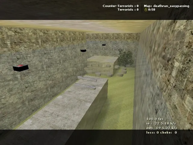 Скриншот  deathrun_easypassing — карта deathrun для CS 1.6: баланс команд, точки, .nav и оптимизация