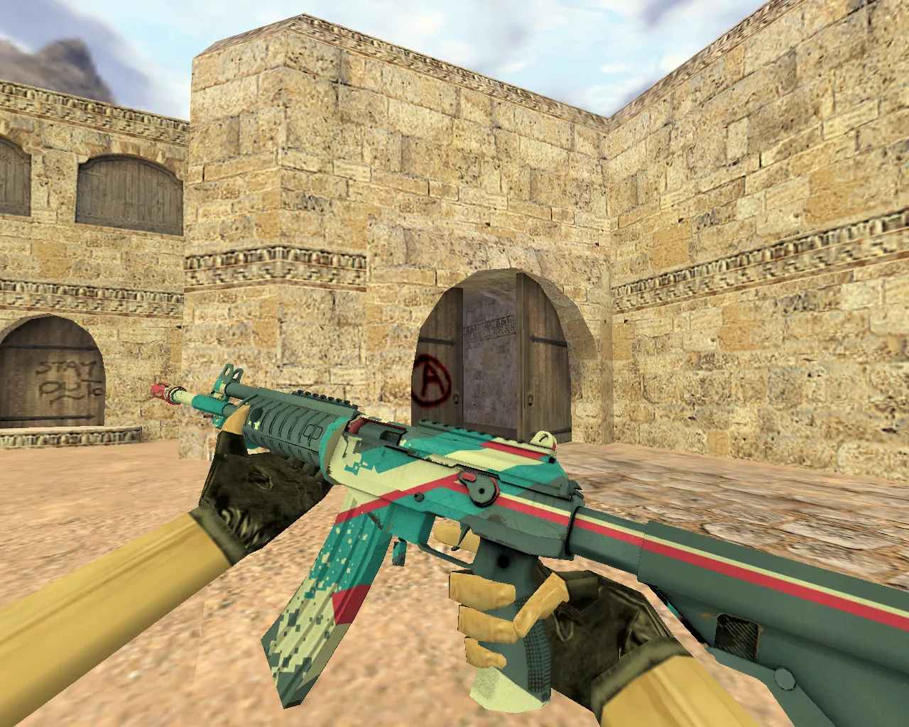 Скриншот Модель «Galil Леденец» для CS 1.6 - Погрузитесь в игру