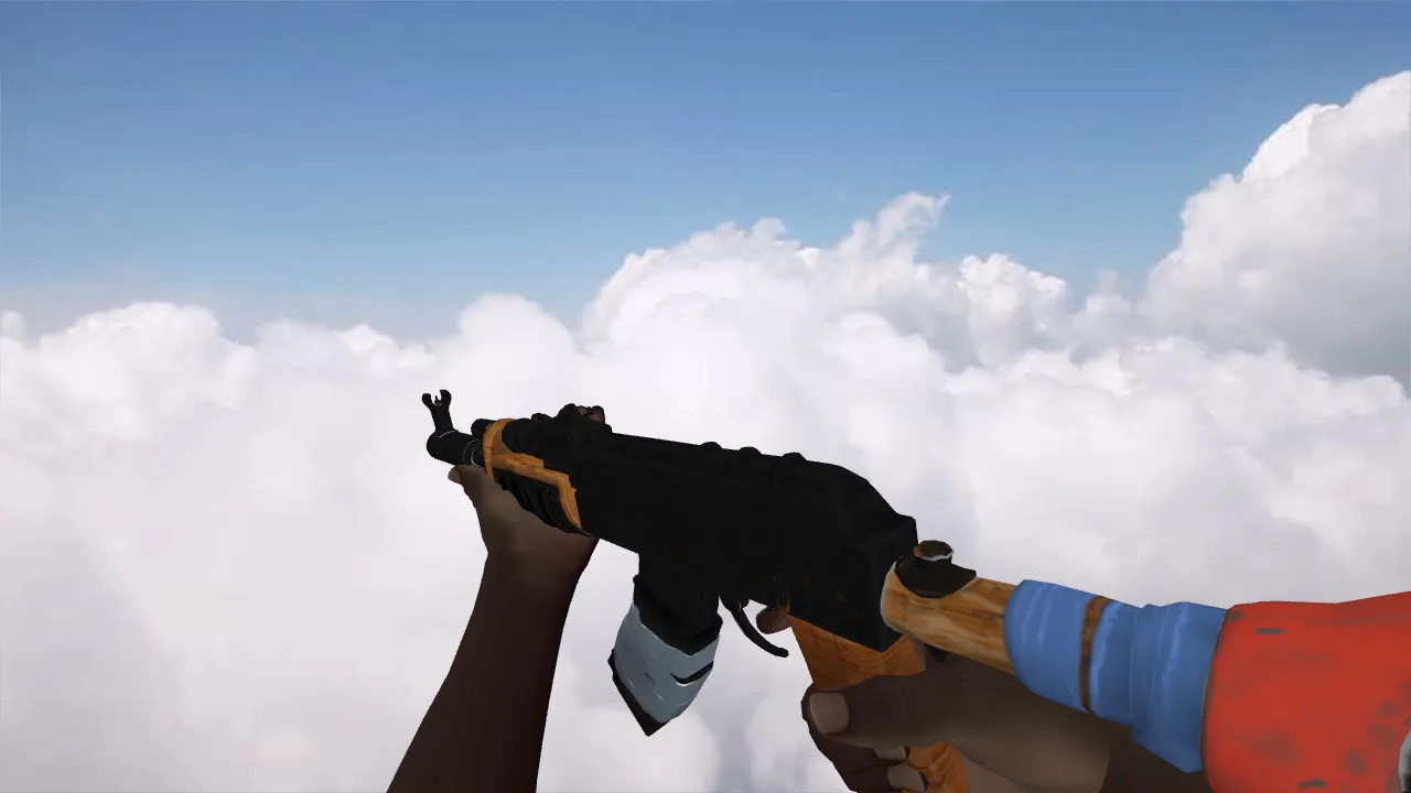 Скриншот Модель «AK-47 RUST» для CS 1.6: v_ и p_ модели, звуки, анимация осмотра и качество текстур