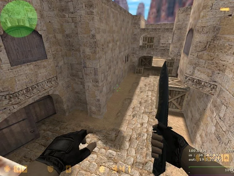 Скриншот  de_dusty_place_v2 для CS 1.6: тактика за Т и КТ, точки, .nav, оптимизация wpoly/epoly