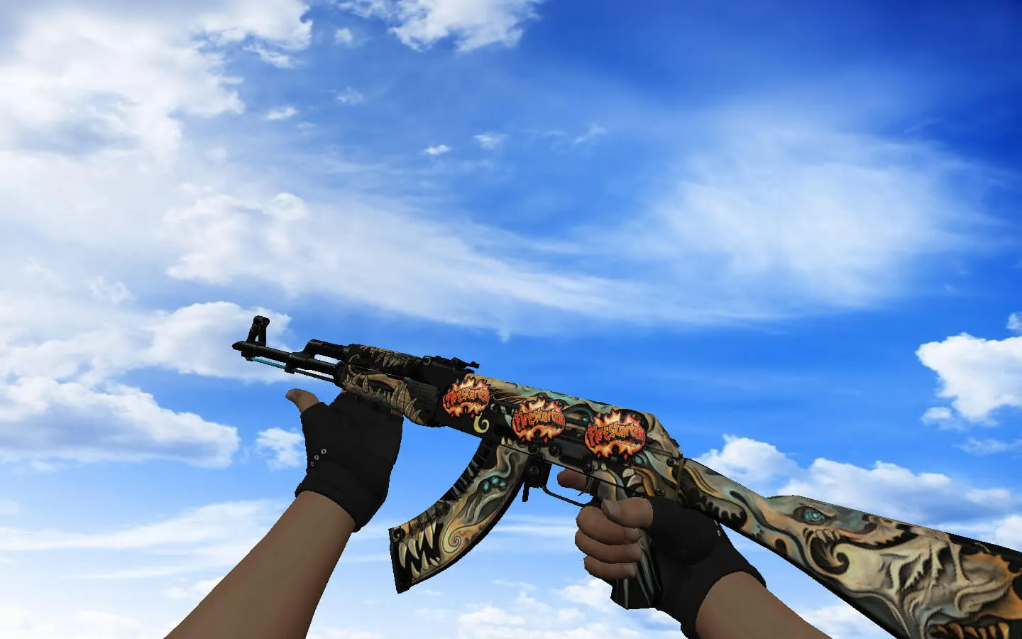 Скриншот Пак скинов с ☆ Перчатками «Бладхаунд | Зола» для CS 1.6: v_ p_ w_ модели, звуки, осмотр, рабочие руки и ножи