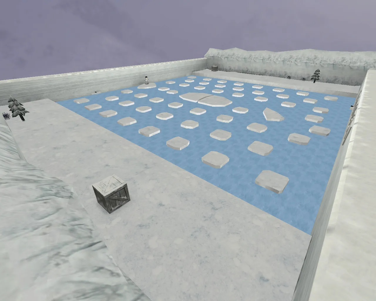 Скриншот  Карта 35hp_ice для CS 1.6: ножи, баланс сторон, точки и .nav для ботов