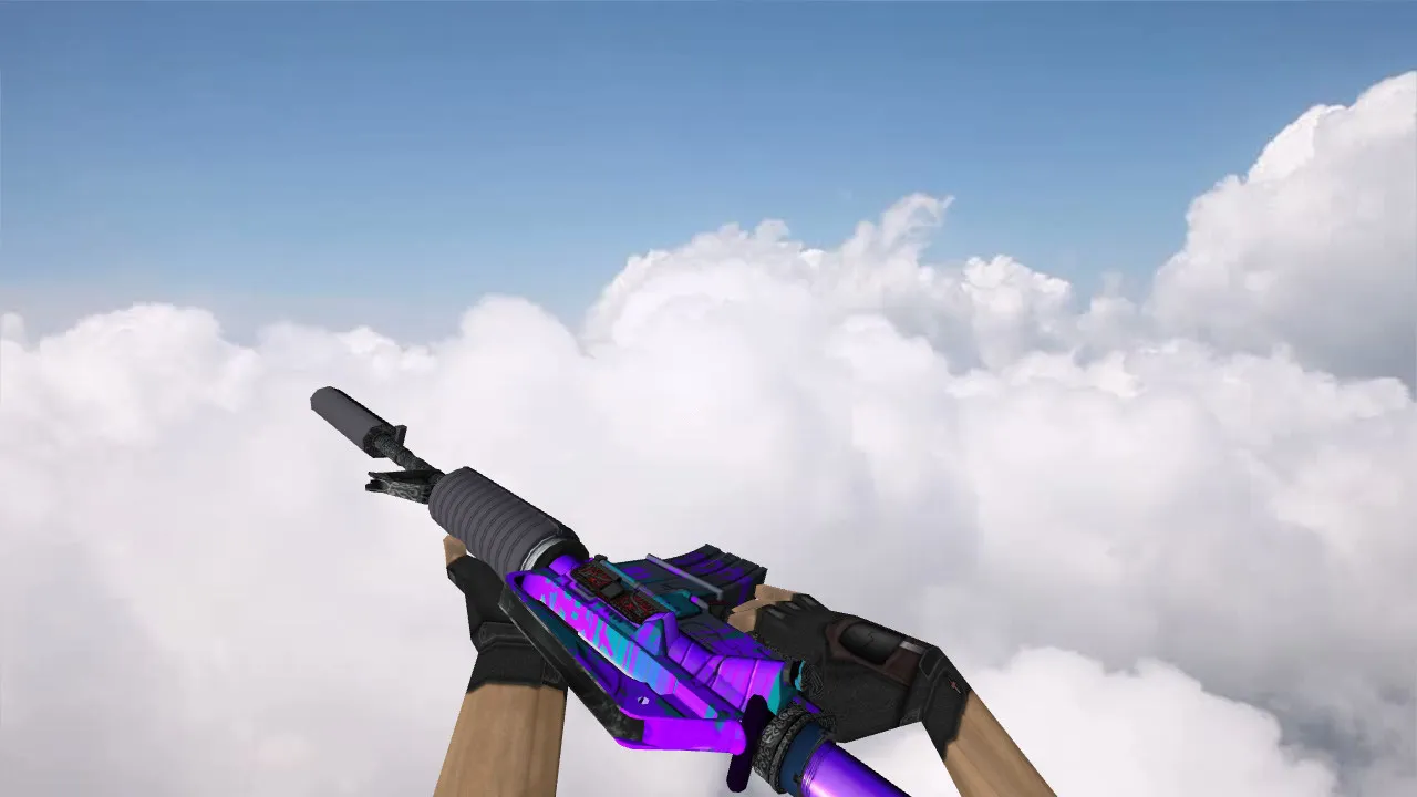 Скриншот Модель M4A1 Lnk Attack v_ для CS 1.6: p_ и w_ модели, звуки, анимация осмотра и качество текстур