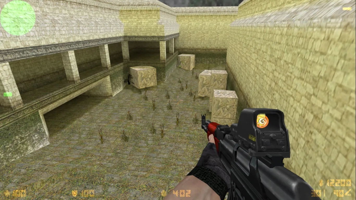 Скриншот  de_aztec2014 карта для CS 1.6: тактики, точки, nav для ботов, оптимизация wpoly/epoly