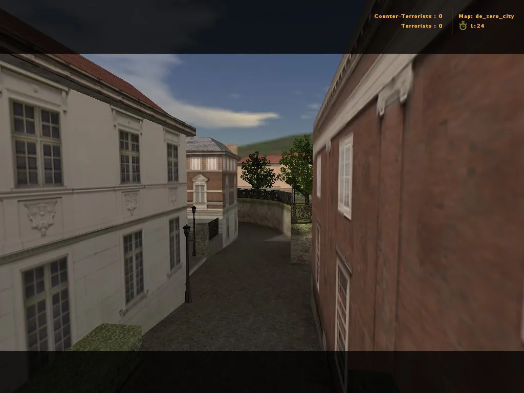 Скриншот  Карта de_zero_city для CS 1.6 - Тактическое преимущество на каждом шаге