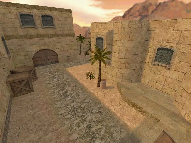 Скриншот  Карта de_wombo для CS 1.6 - Тактическое сражение на новых уровнях