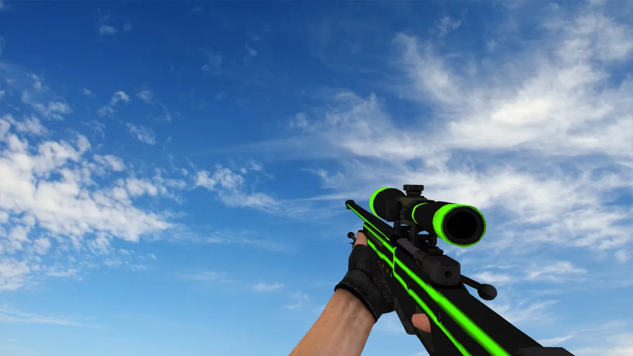 Скриншот Модель AWP «Зеленая линия» для CS 1.6 - Скачать и Установить