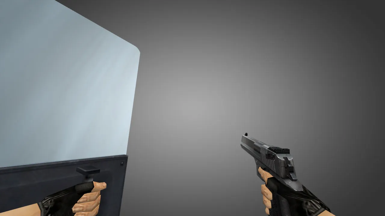 Скриншот Модель «Riot Shield» для CS 1.6: v_ / p_ / w_ файлы, звуки, анимация осмотра и текстуры