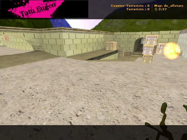 Скриншот Карта de_allstars для CS 1.6: баланс сторон, точки, .nav для ботов и оптимизация wpoly/epoly