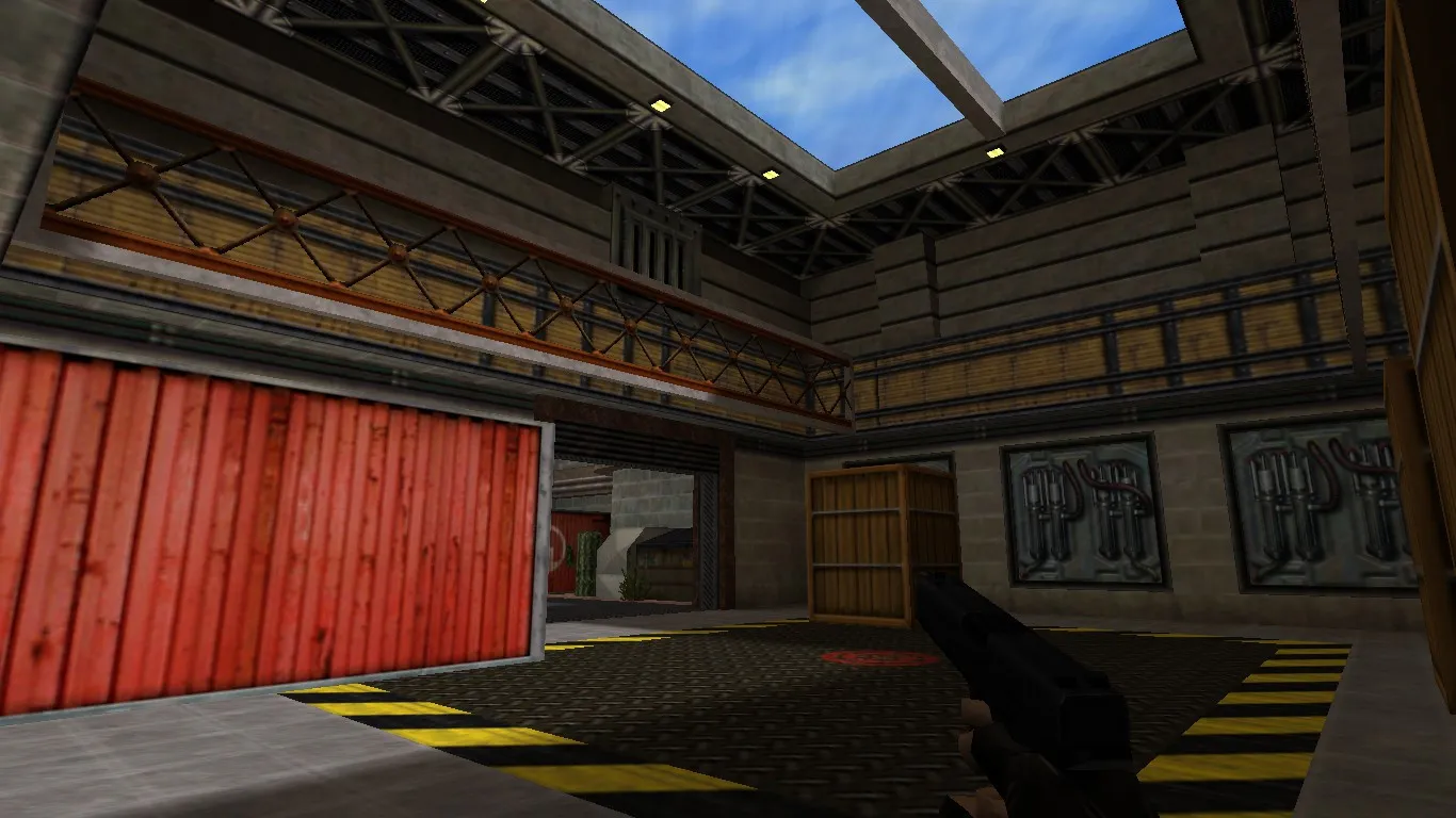 Скриншот  Карта de_lock для CS 1.6 - Тактические возможности и особенности