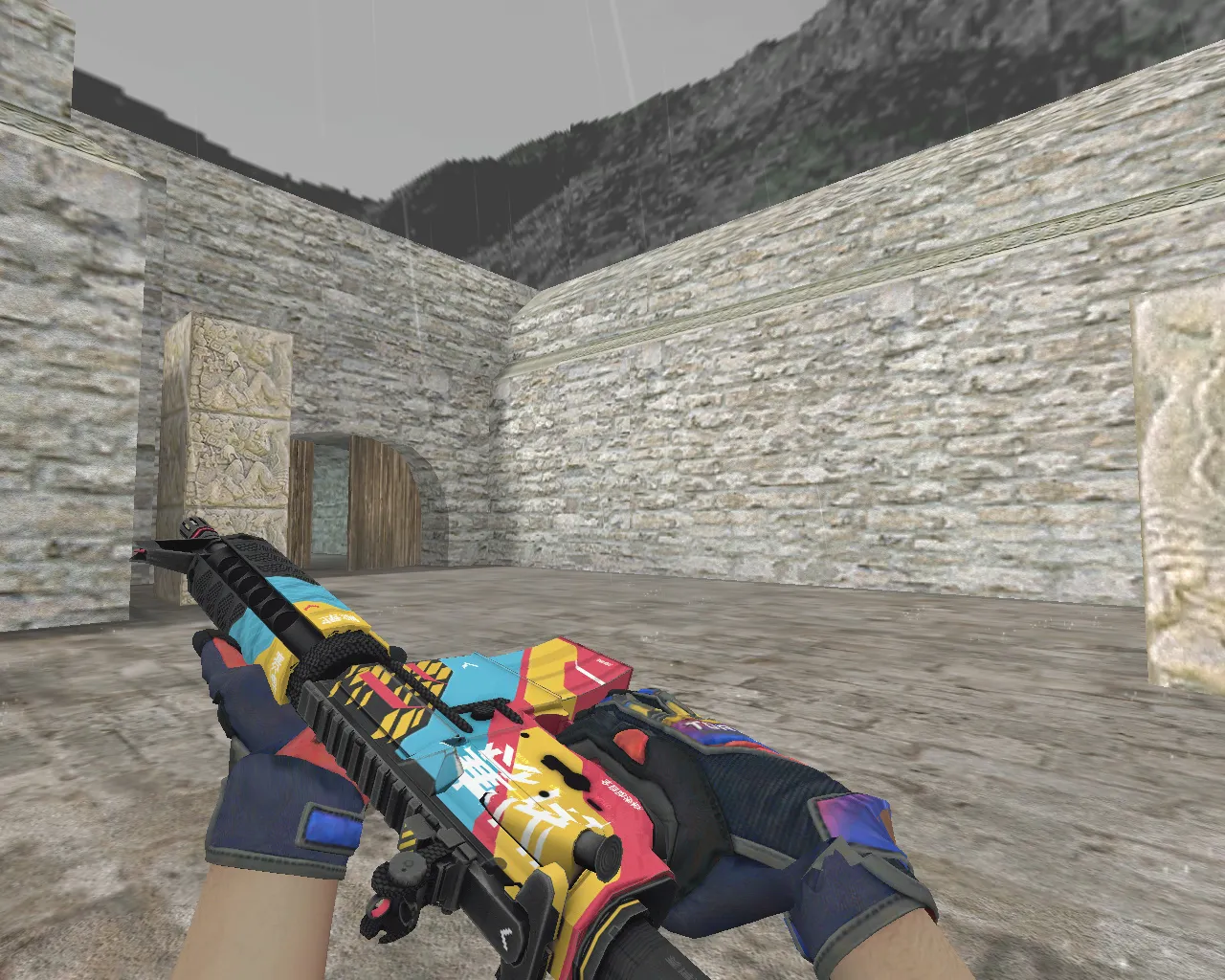 Скриншот М4А4 «Кибербезопасность» Cyber Security для CS 1.6: v_/p_/w_ модели, звук, анимация осмотра