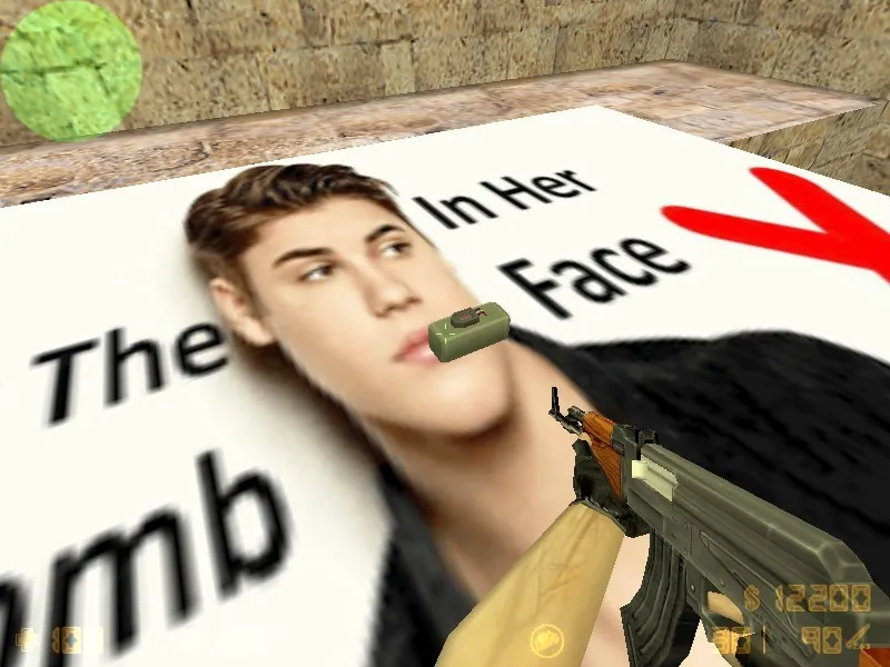 Скриншот  de_bomb.bieber — DE карта для CS 1.6: баланс сторон, точки, .nav для ботов, оптимизация wpoly/epoly