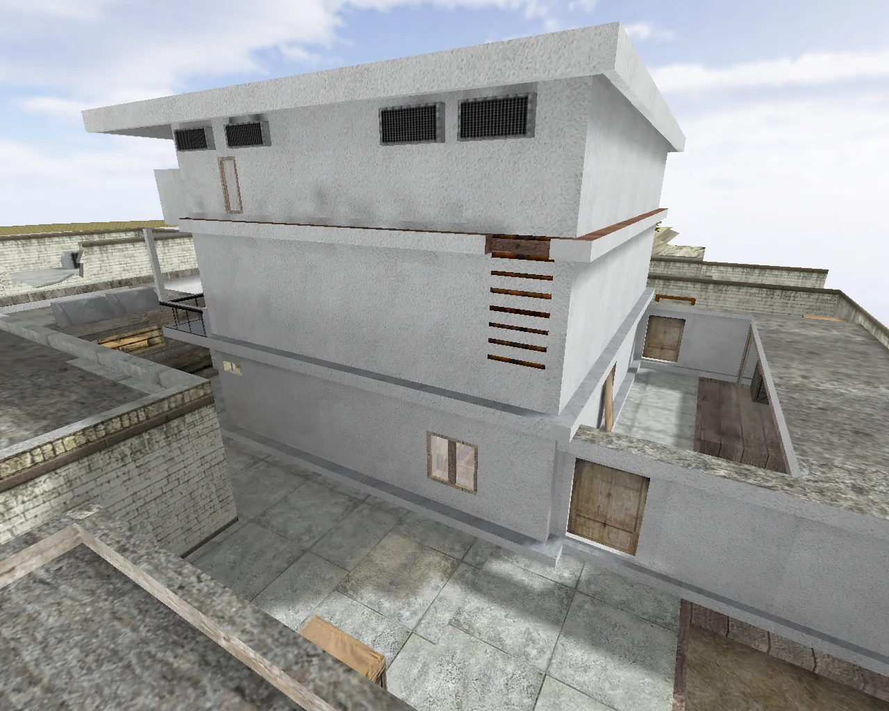 Скриншот  Карта fy_osama_house для CS 1.6: точки, маршруты, .nav для ботов, оптимизация и баланс