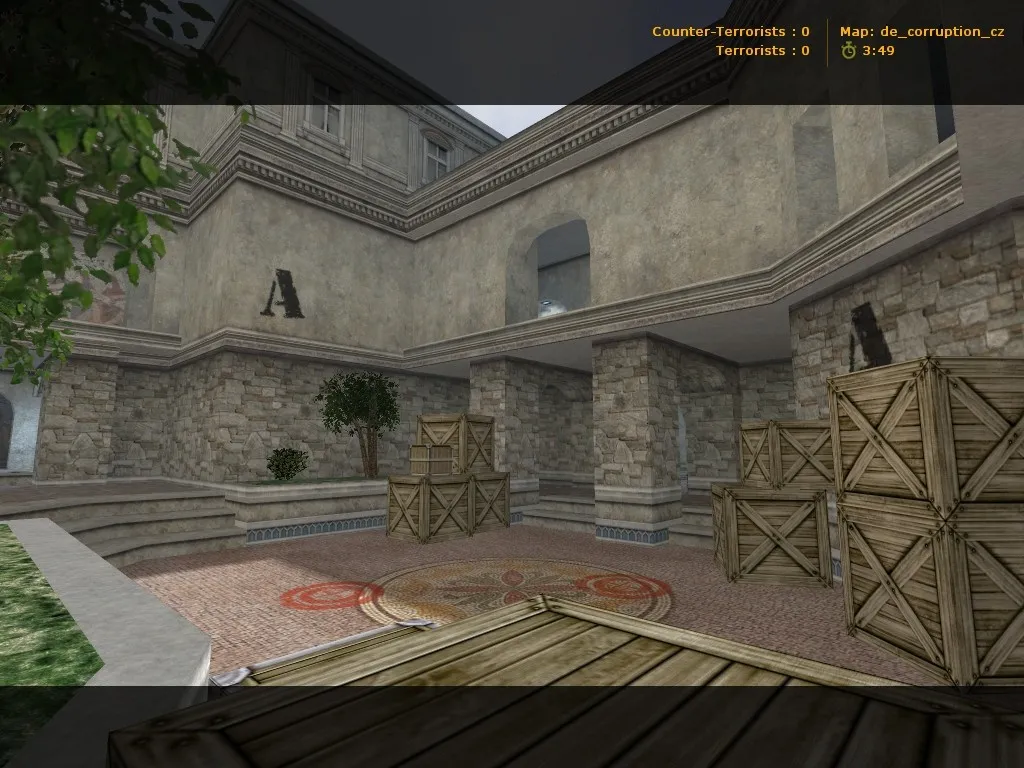 Скриншот  de_corruption_cz — карта для CS 1.6: точки, тактика за CT/T, оптимизация, .nav для ботов