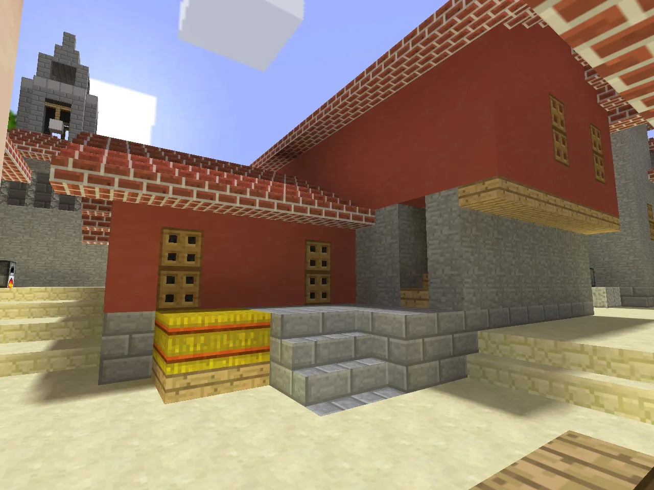 Скриншот  Карта de_inferno_minecraft для CS 1.6 - Тактические возможности и оптимизация