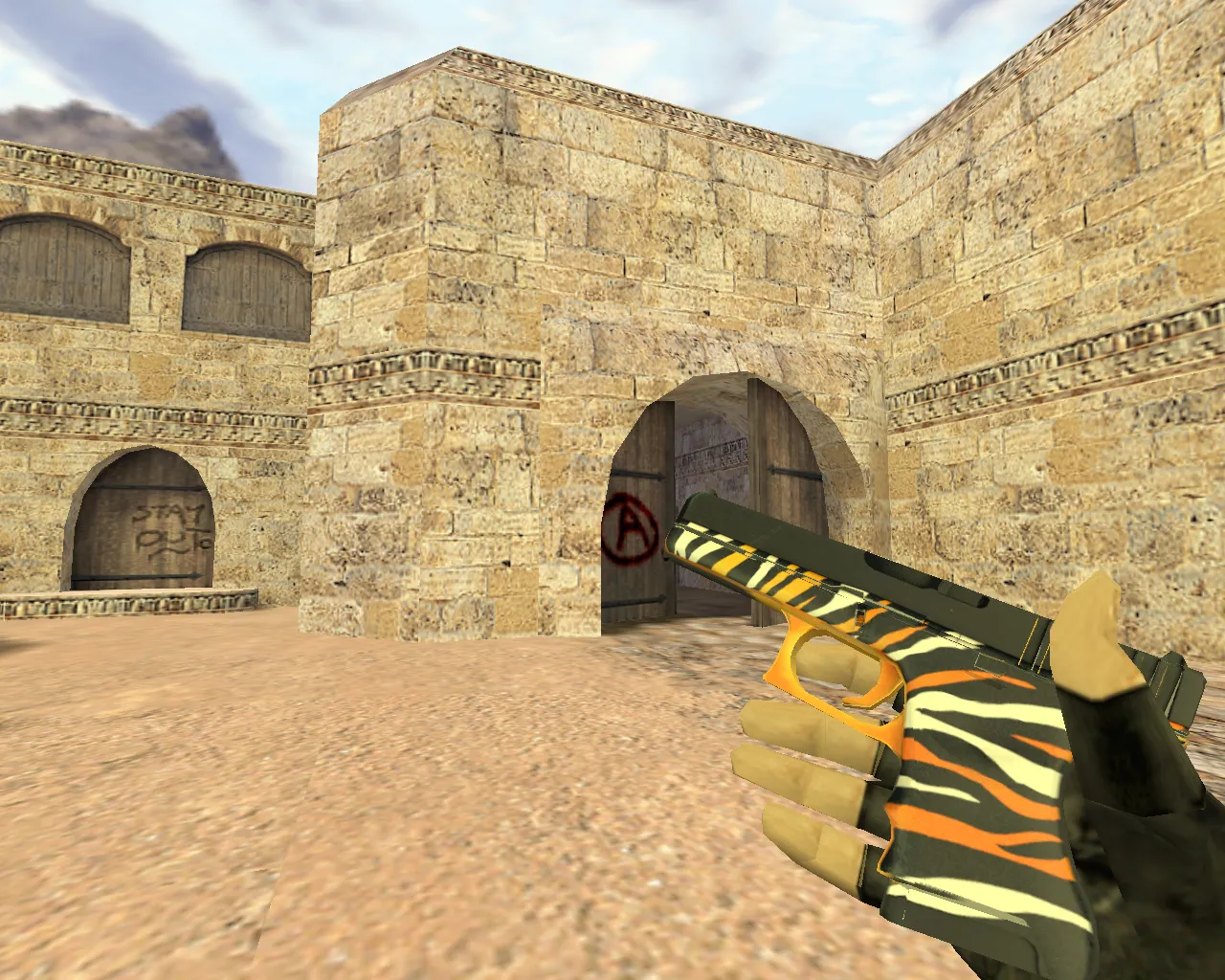 Скриншот Модель Glock Шкура тигра для CS 1.6 - Качественные текстуры и анимация