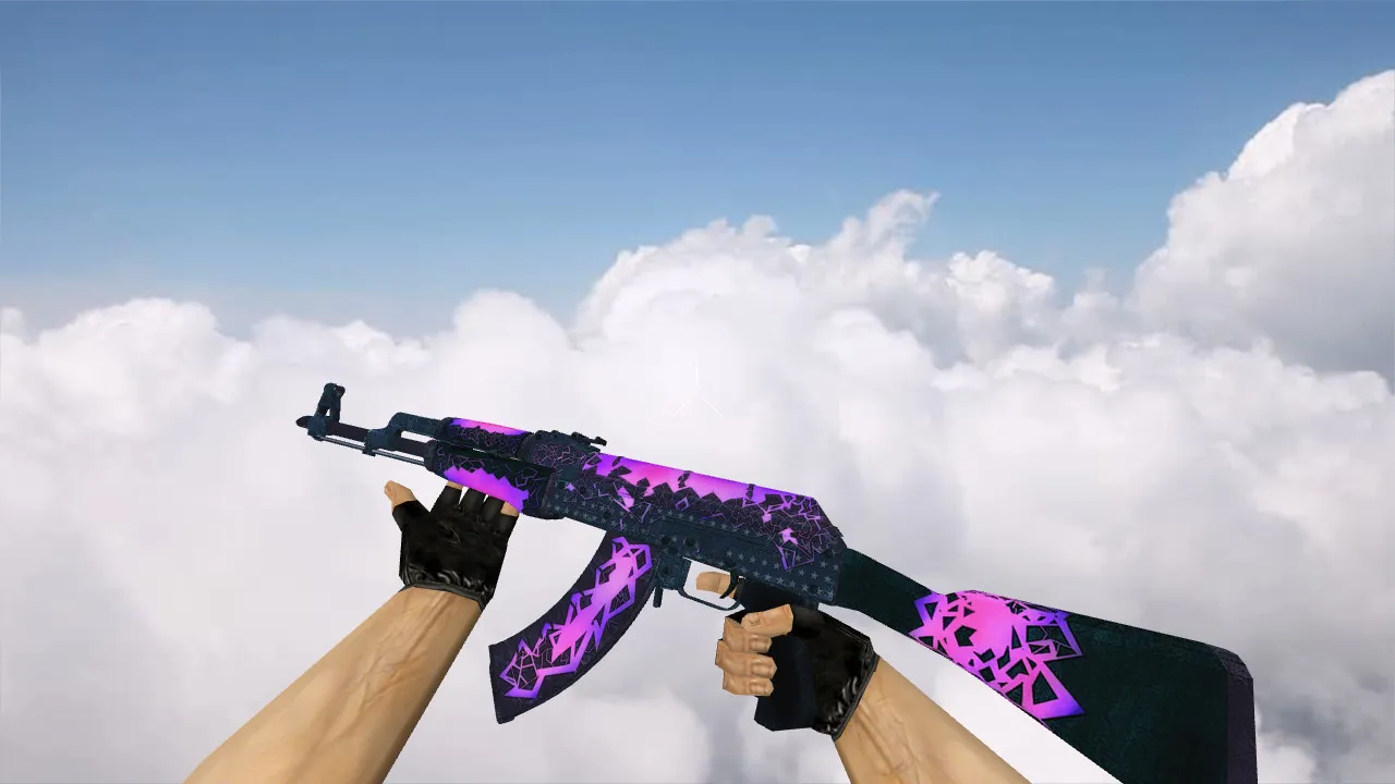 Скриншот Модель v_ak47 Tale для CS 1.6: p_ак47 и w_ak47, звуки, анимация осмотра, качество текстур