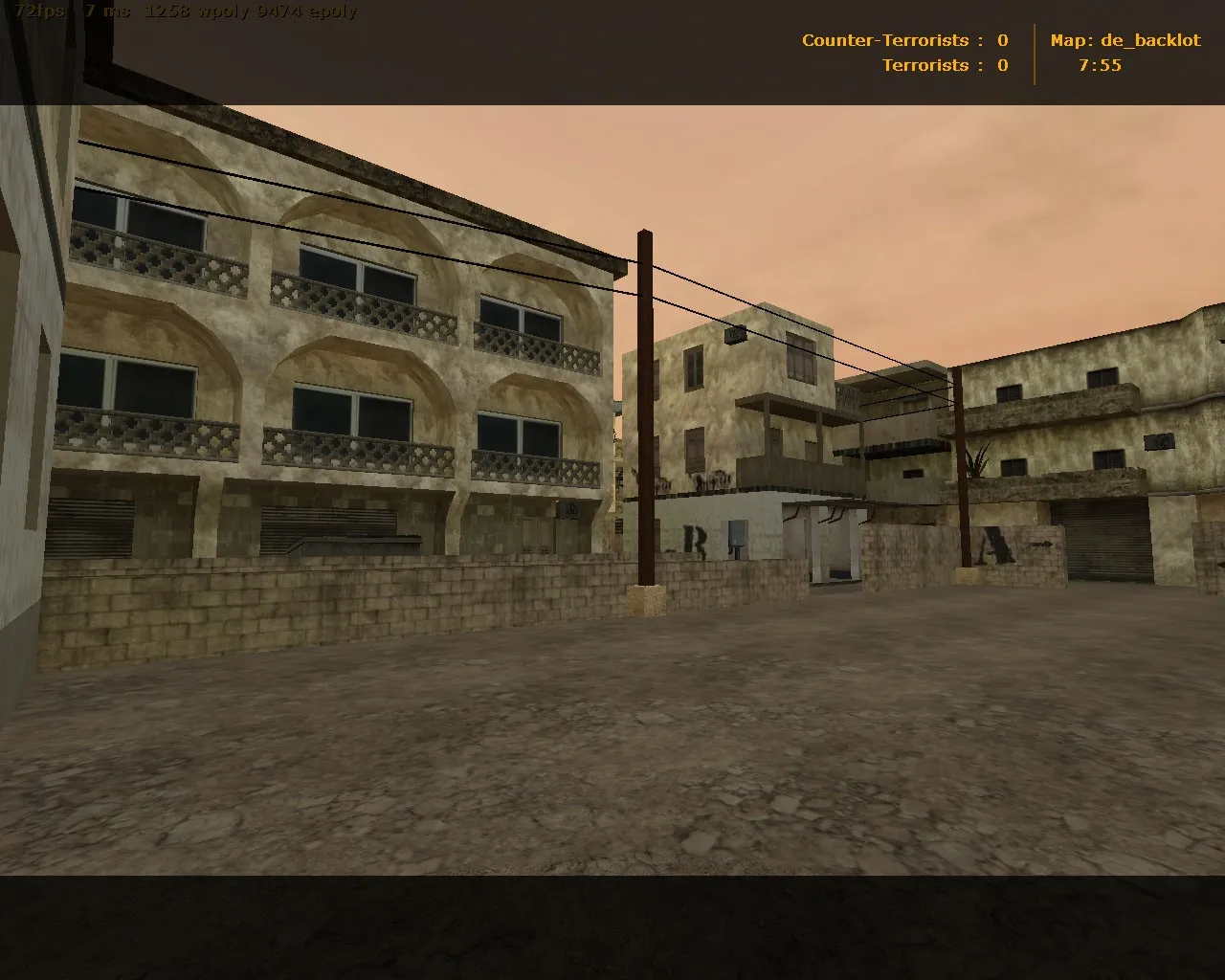 Скриншот Карта «de_backlot» для CS 1.6