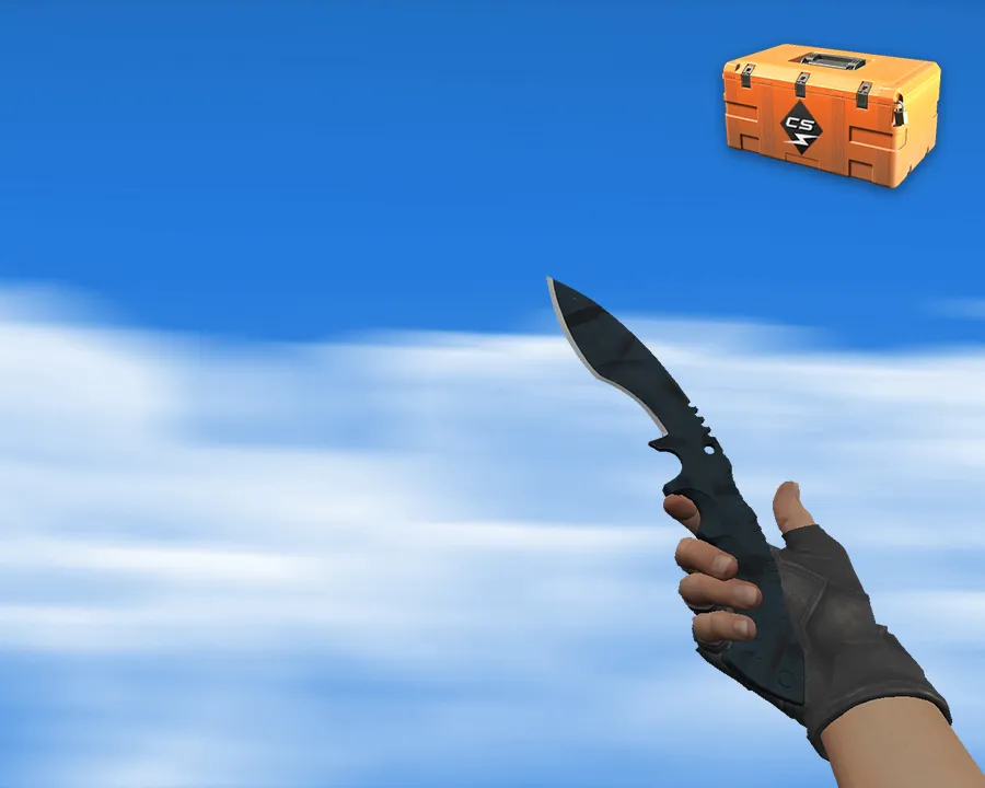 Скриншот Кукри Night Stripe для CS 1.6: v_ и p_ модели, звуки, анимация осмотра и качество текстур