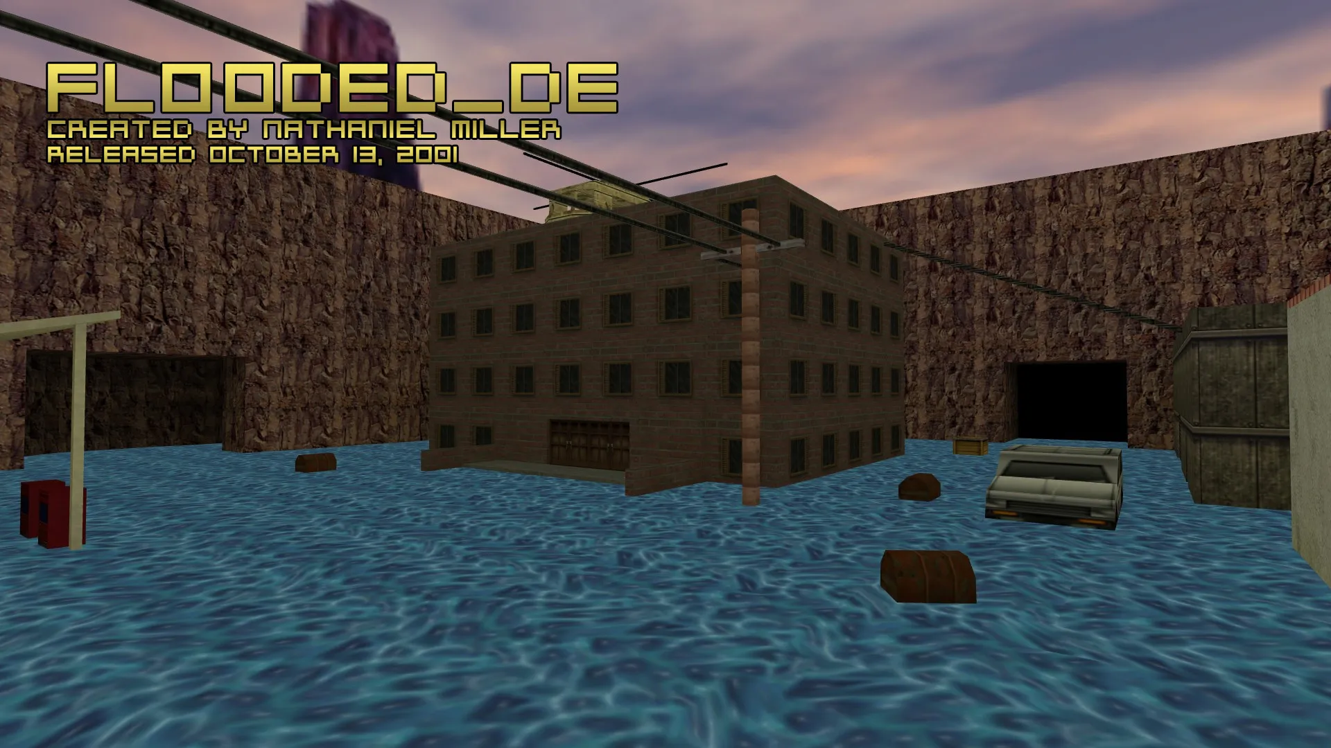 Скриншот  Карта flooded_de для CS 1.6: Тактика и особенности