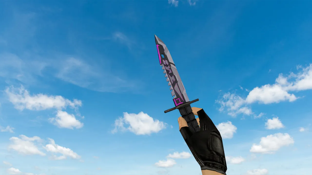 Скриншот Модель ножа M9 Bayonet Ryu v_, p_, w_ для CS 1.6: звуки, анимация осмотра, текстуры и настройка