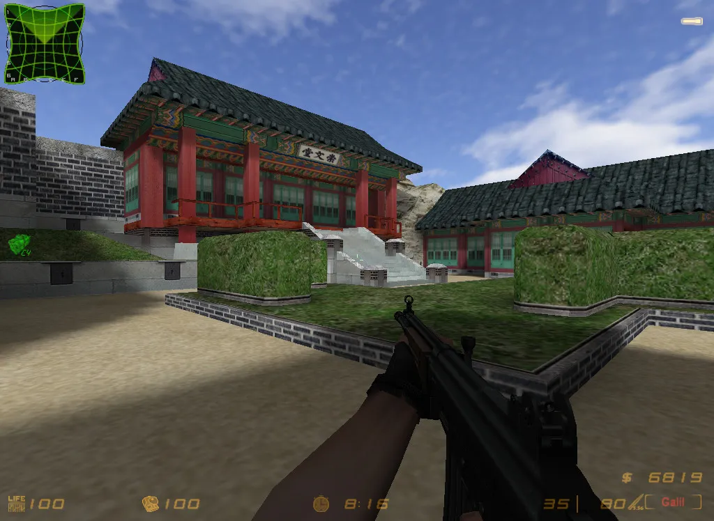 Скриншот  Карта de_korea для CS 1.6: Тактический геймплей и баланс сторон