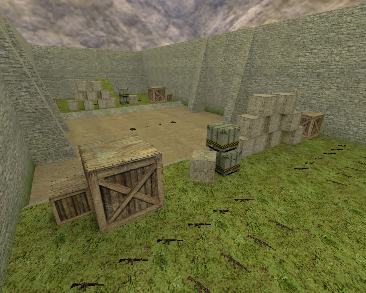 Скриншот  aim_headshot — AIM карта для CS 1.6: headshot тренировка, точки респа, .nav и оптимизация