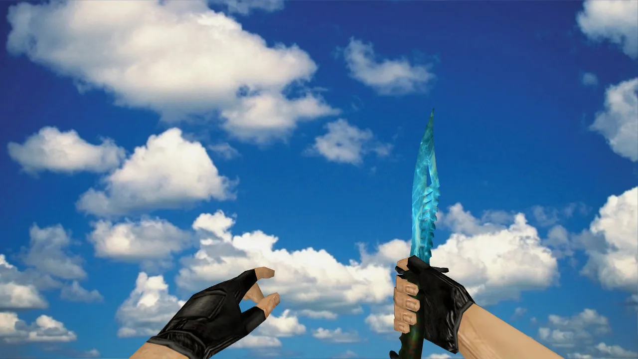 Скриншот Модель ножа «Nautilus Lightning» v_ нож CS 1.6: p_ и w_ модели, звуки, анимация осмотра