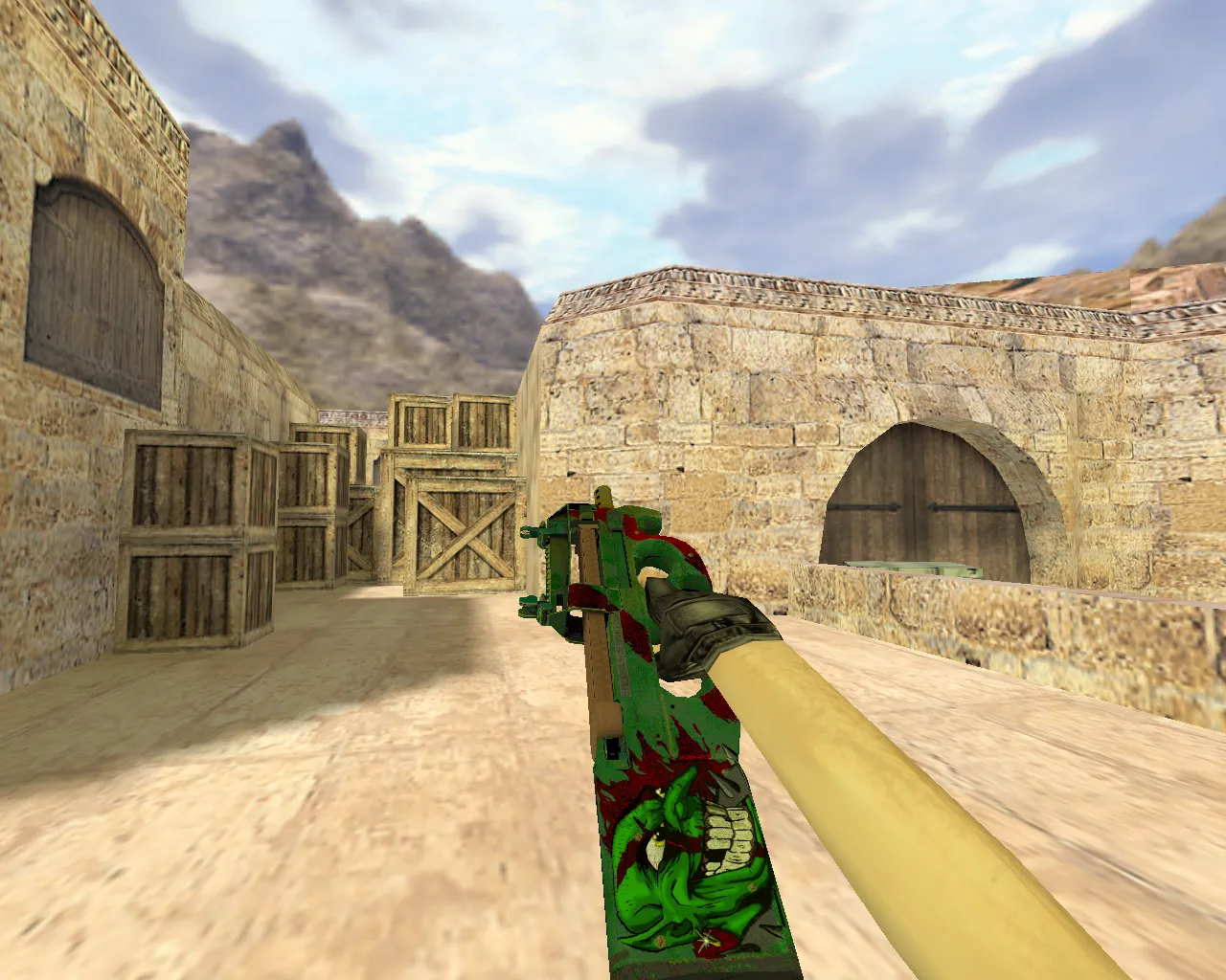 Скриншот Модель «P90 Зеленый гоблин» для CS 1.6 - Скачай и играй