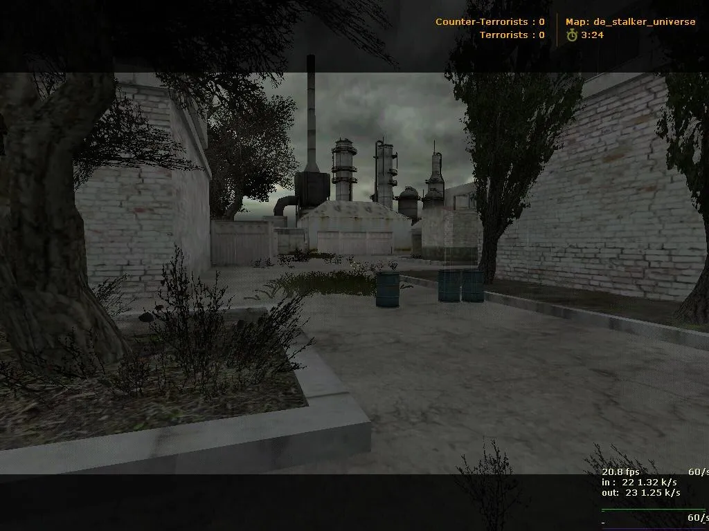 Скриншот  Карта de_stalker_universe для CS 1.6 - Оптимизация и Тактика