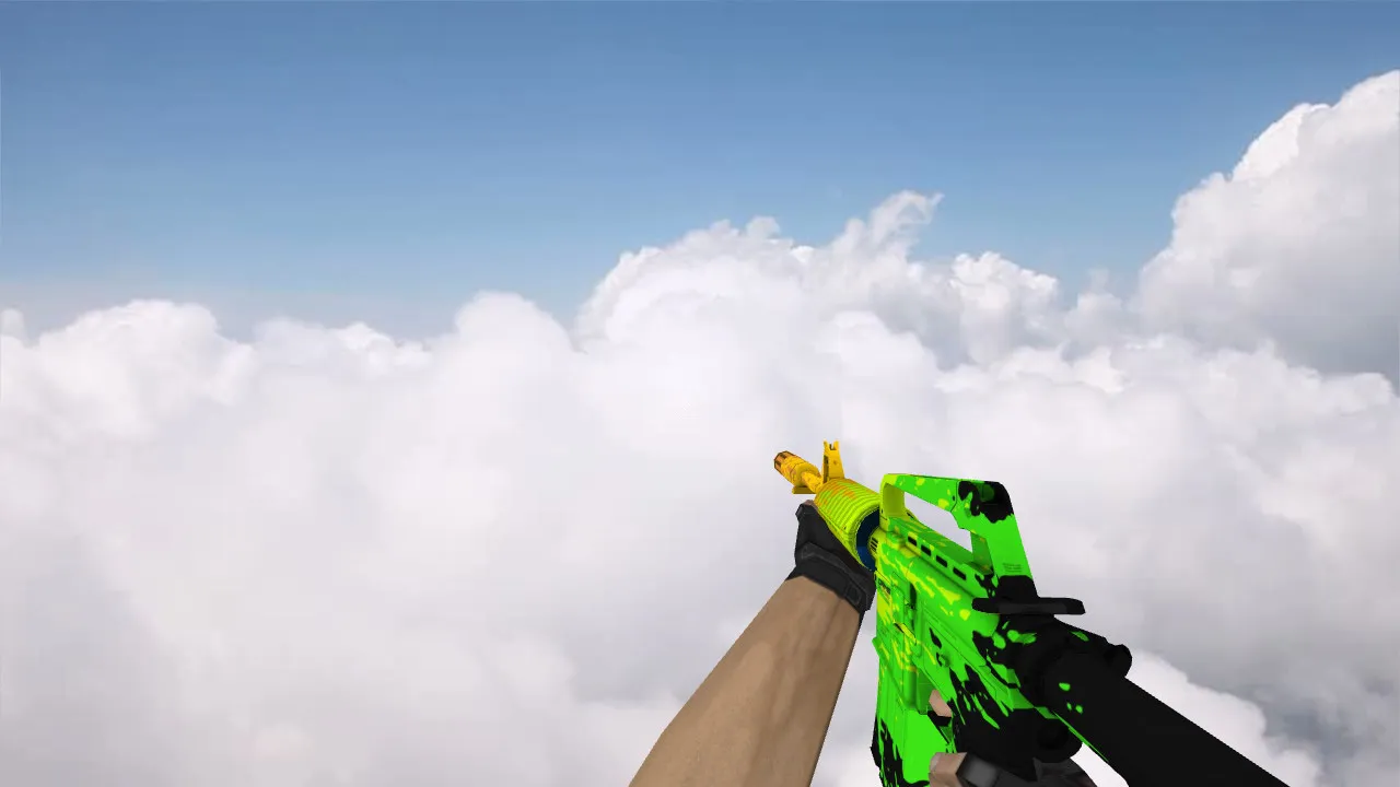 Скриншот Модель M4A1 «Fat Cap» для CS 1.6: v_/p_/w_ файлы, звуки, анимация осмотра, текстуры