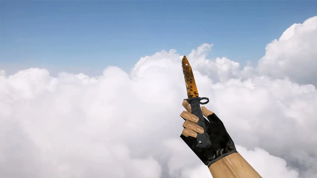 Скриншот Модель ножа Bayonet «Реактор» для CS 1.6: v_ и p_ модели, звуки, анимация осмотра, текстуры