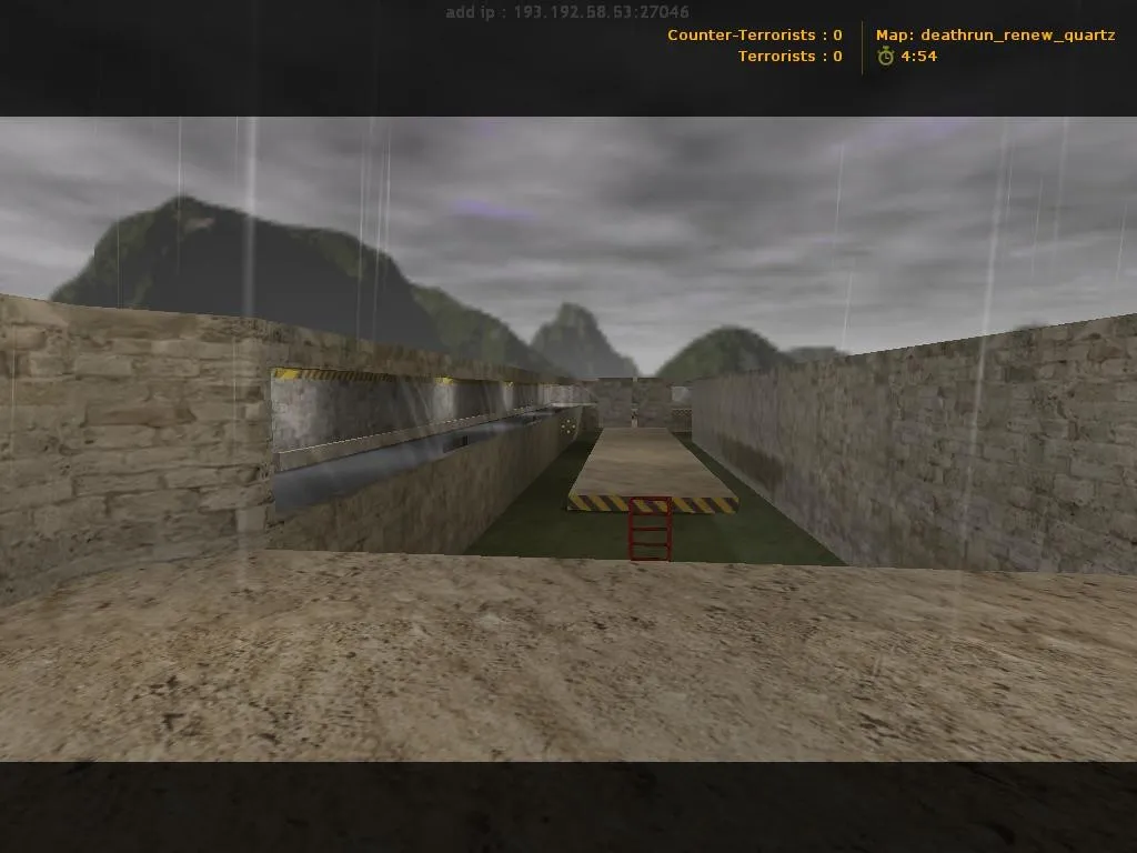 Скриншот  deathrun_renew_quartz для CS 1.6: планировка, точки, боты (.nav), оптимизация и настройка игры