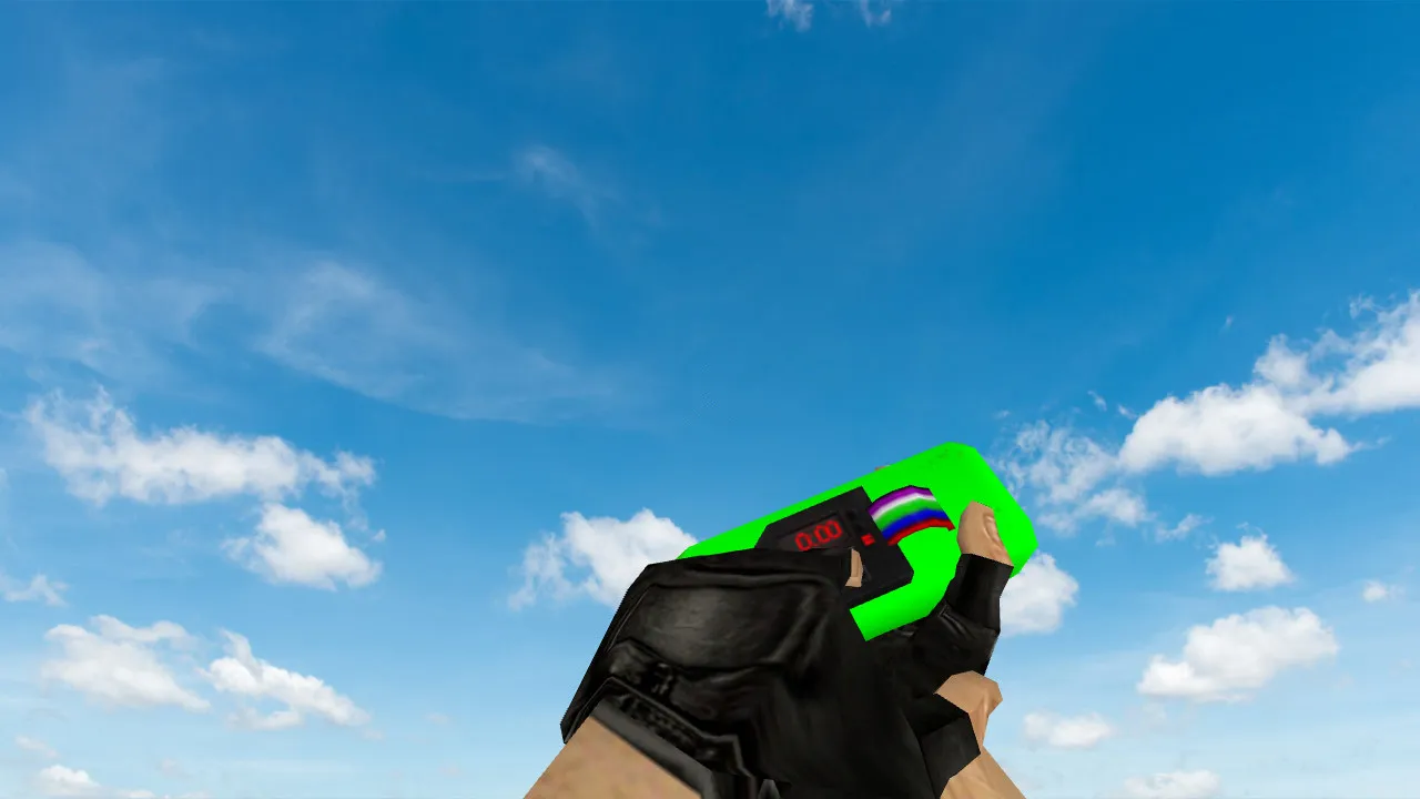 Скриншот Модель «C4 Nature Green» v_ для CS 1.6: p_ и w_ файлы, звук, анимация осмотра, качество текстур