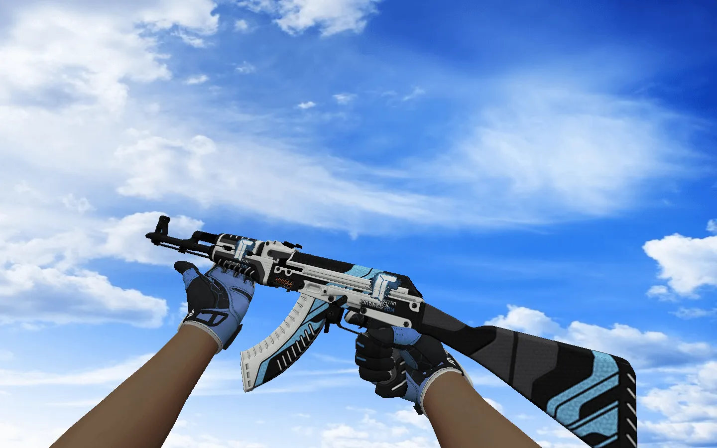 Скриншот Пак оружия для CS 1.6 «Сверхпроводник»: спортивные перчатки и скины из CS:GO с v_ p_ w_ моделями и звуками