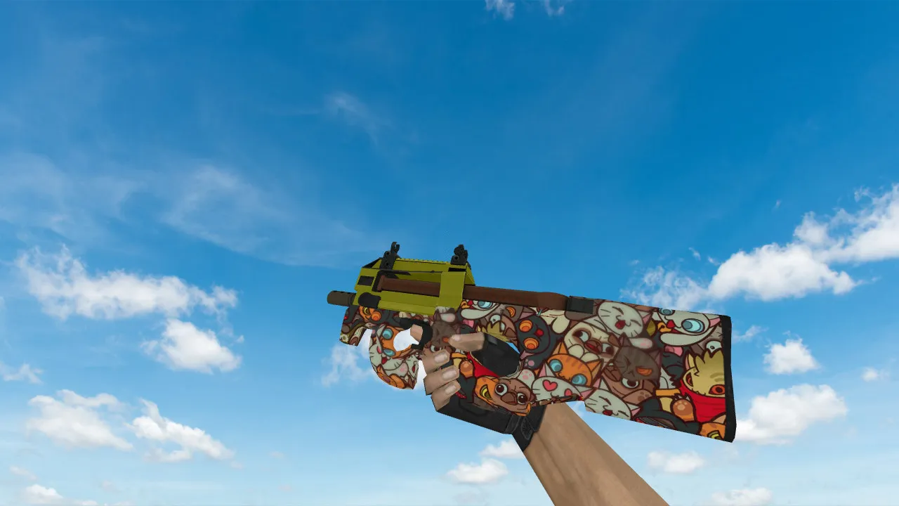 Скриншот Модель P90 «ЛАПКИ» для CS 1.6 - Уникальный стиль и качество