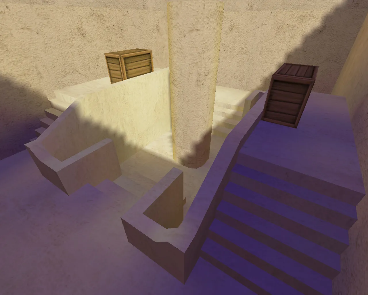 Скриншот  aim_1v1 — AIM карта для CS 1.6: баланс сторон, точки под спот, .nav для ботов и оптимизация