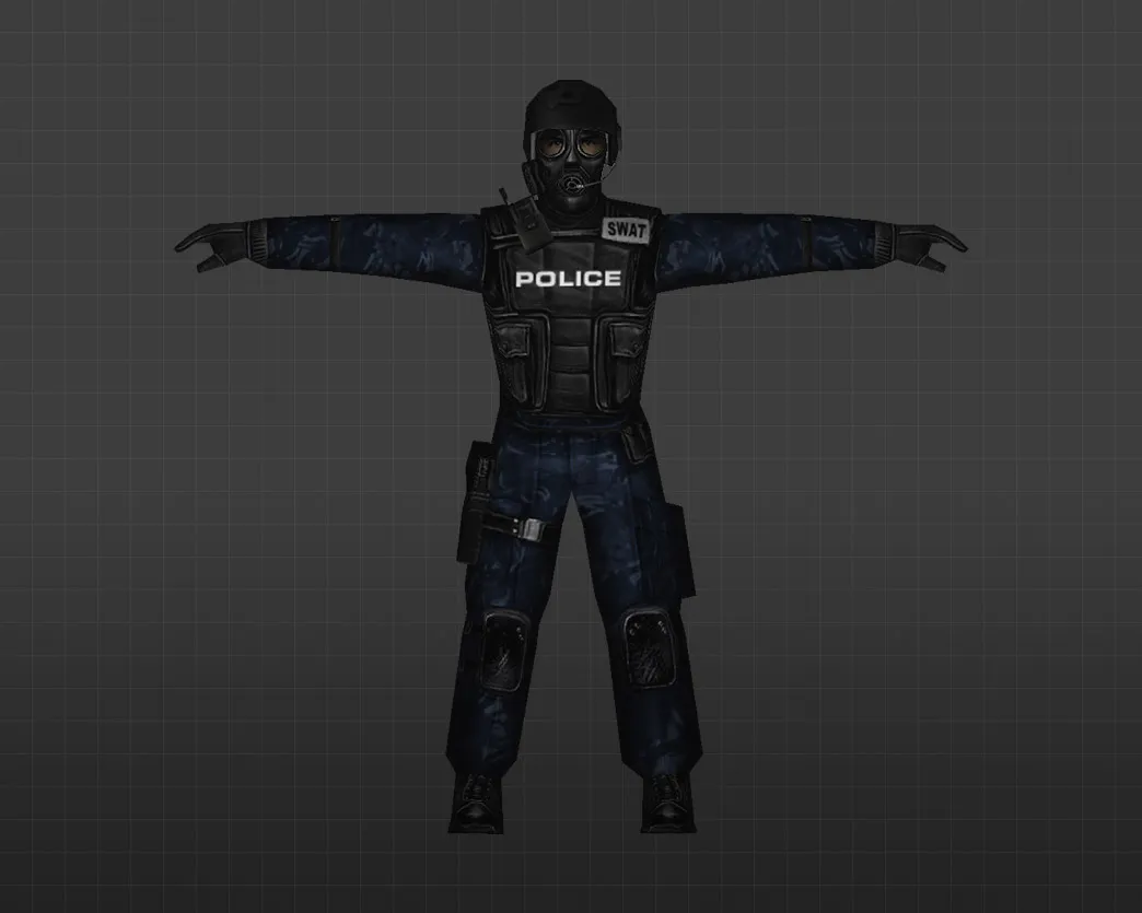 Скриншот Модель «Солдаты в синем камуфляже» для CS 1.6 - Уникальный скин для ваших матчей