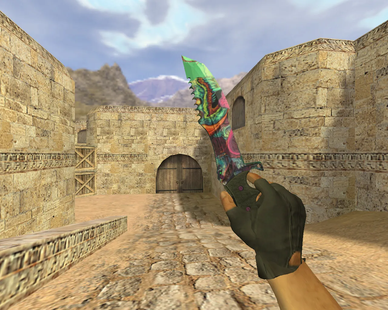 Скриншот Модель «Охотничий нож Скоростной зверь» v_ для CS 1.6: p_ и w_ модели, звук, анимация осмотра, текстуры