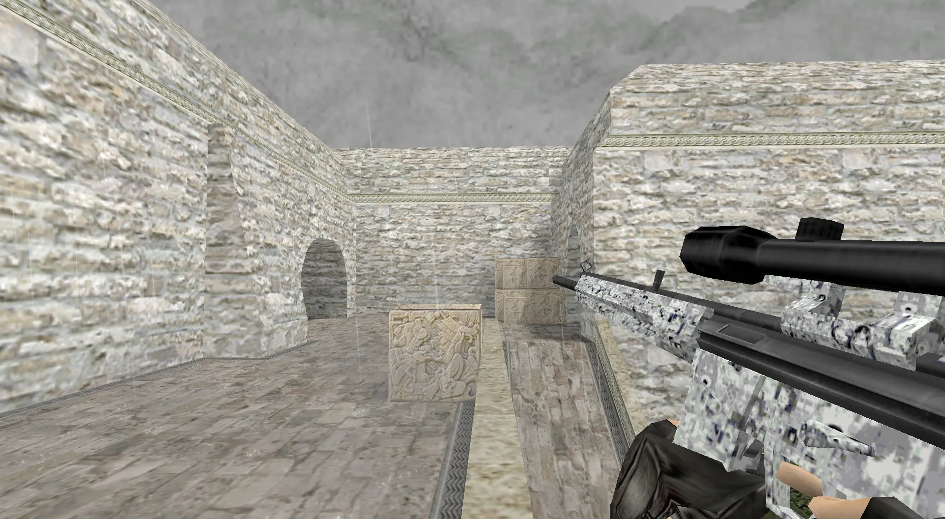 Скриншот Модель Default G3SG1 Городской камуфляж для CS 1.6