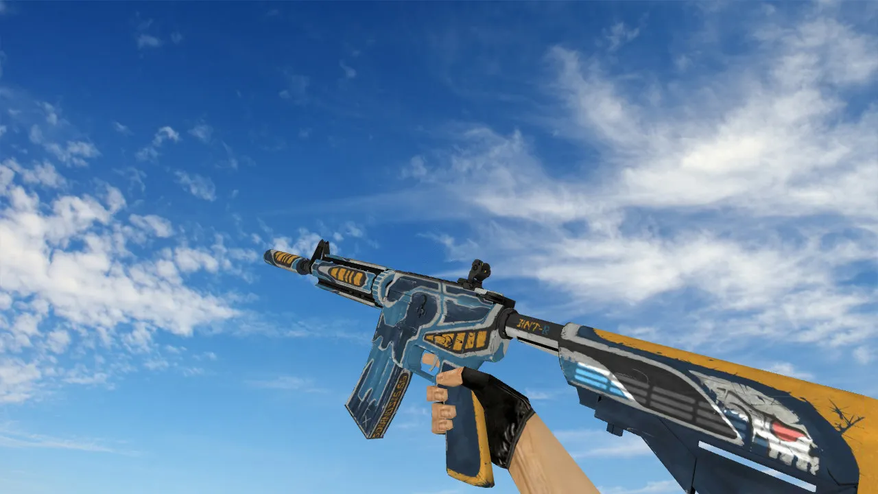 Скриншот Модель M4A1 для CS 1.6: v_/p_/w_ «Охотник за головами», звуки, анимация осмотра, текстуры и качество моделей