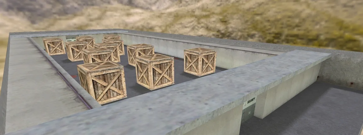 Скриншот  Карта «barricade» для CS 1.6: тактические точки, баланс сторон, .nav и оптимизация