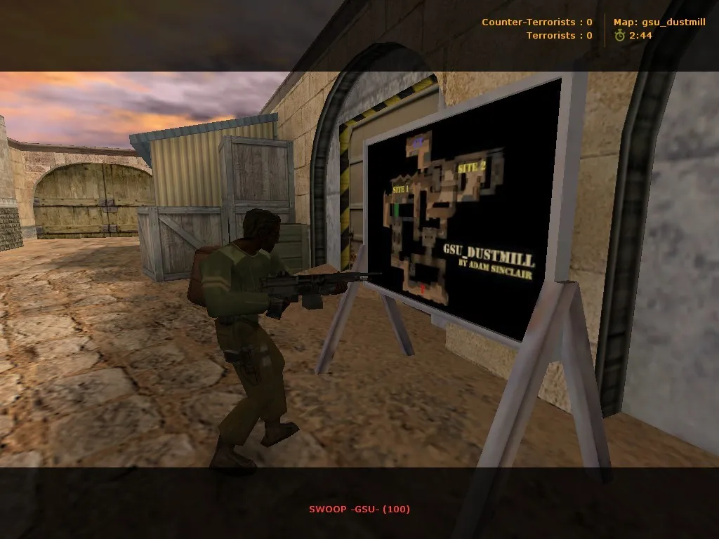 Скриншот  Карта gsu_dustmill для CS 1.6 - Особенности и Тактики