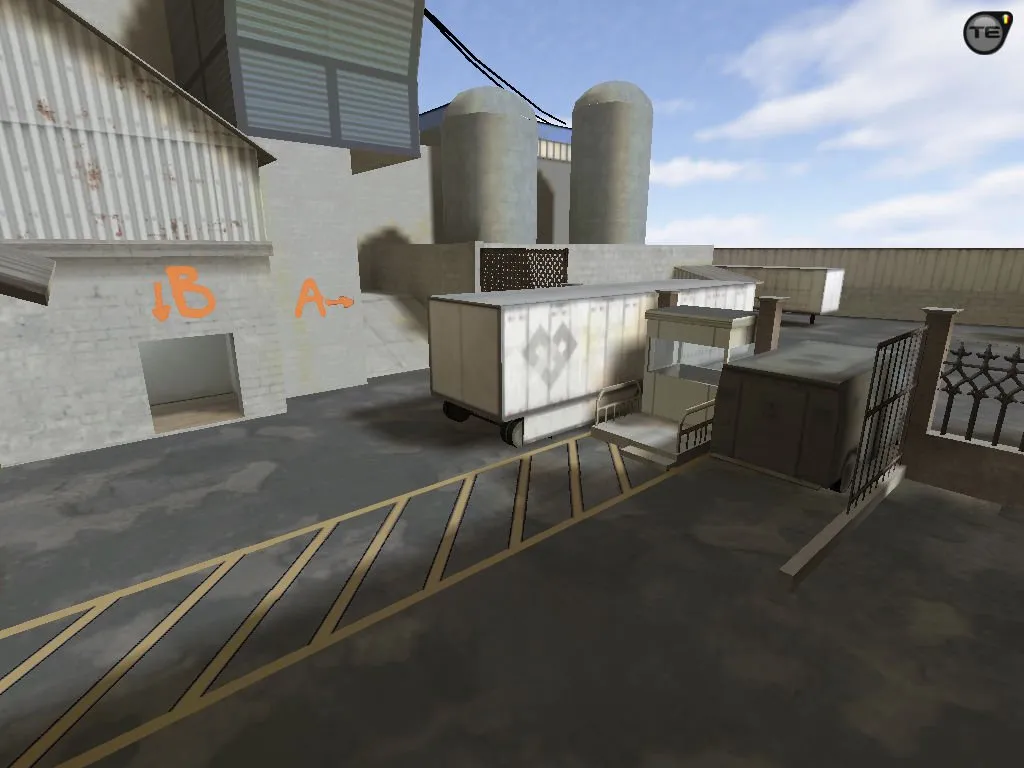 Скриншот  css_train_go — DE карта для CS 1.6: точки, раунды, .nav для ботов, оптимизация wpoly/epoly