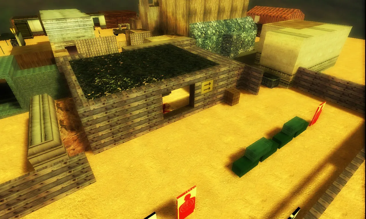 Скриншот  de_firingrange для CS 1.6: тактика, точки, .nav для ботов и оптимизация карты