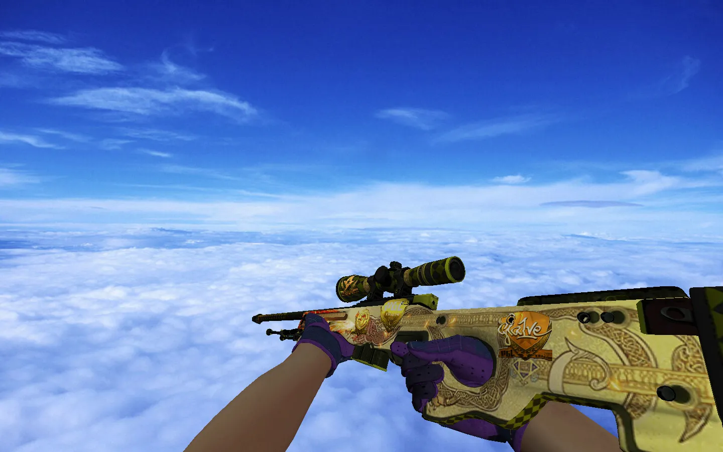 Скриншот Модель «Сувенирный AWP | История о драконе» для CS 1.6