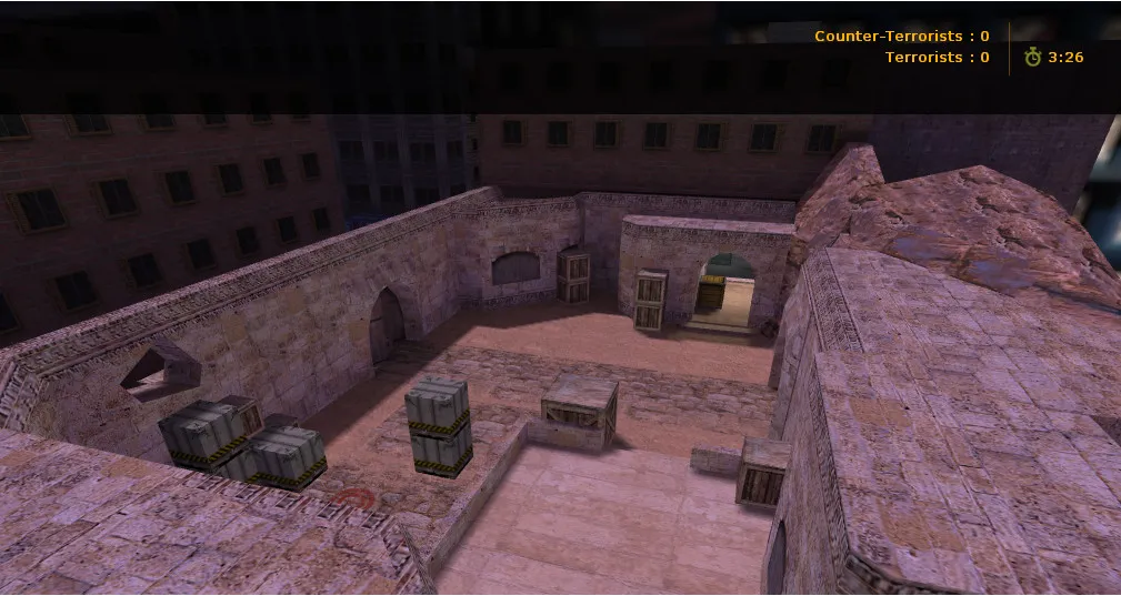 Скриншот  Карта de_assault32_c4 для CS 1.6: баланс сторон, точки под плент и контроль центра