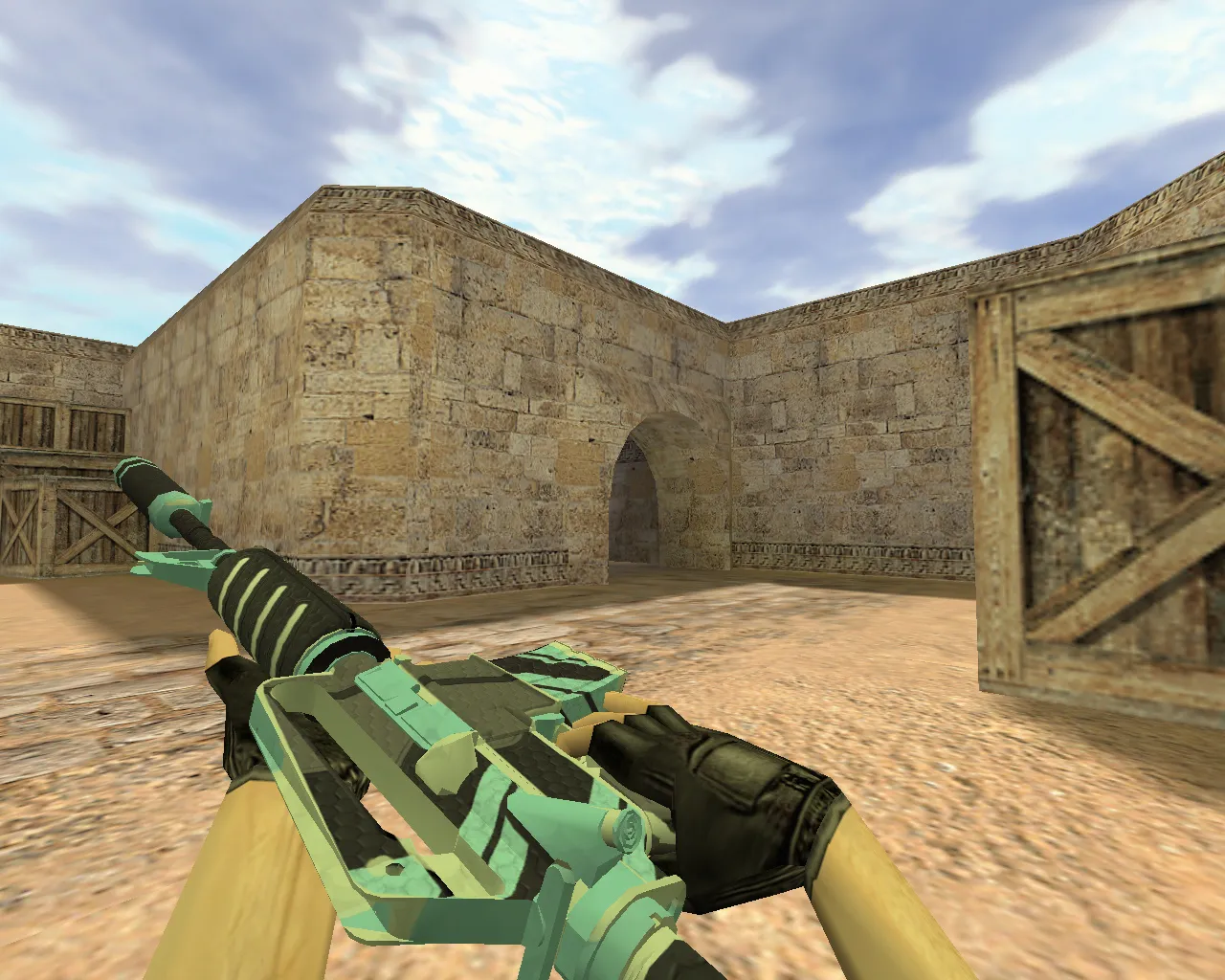 Скриншот Модель «М4А1 Вулкан» v_ w_ p_ для CS 1.6: звуки, анимация осмотра, текстуры и настройка